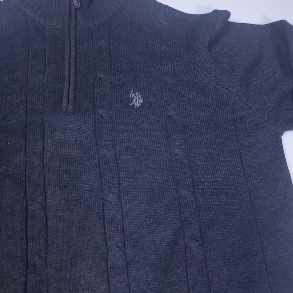 US Polo Association ZipUp Cardigan W/ Sherpa Collar - Picture 2 of 14